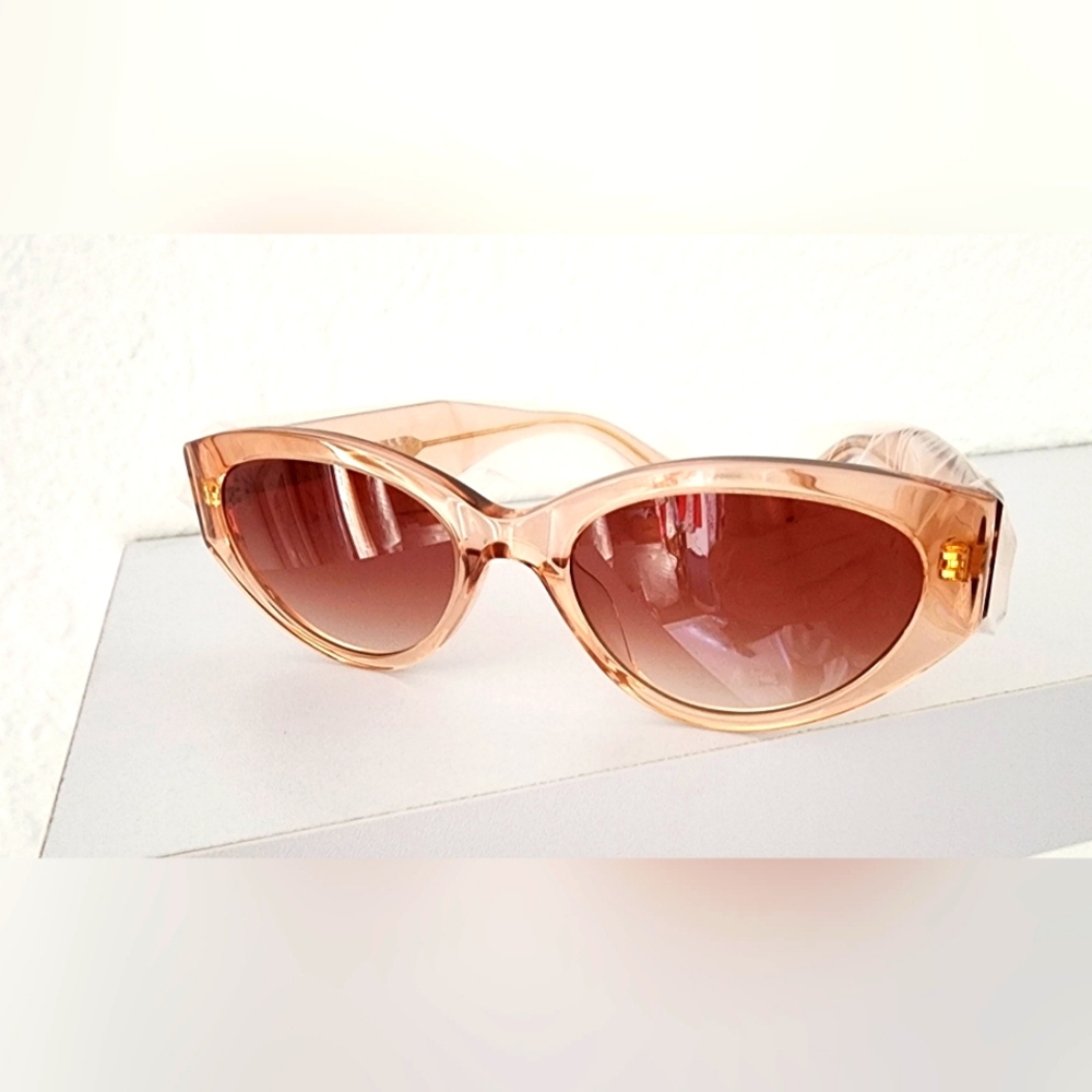 Rebecca Minkoff Women's Cat Eye Crystal Pink, Brown Gradient, Selma Sunglasses. - Picture 2 of 7